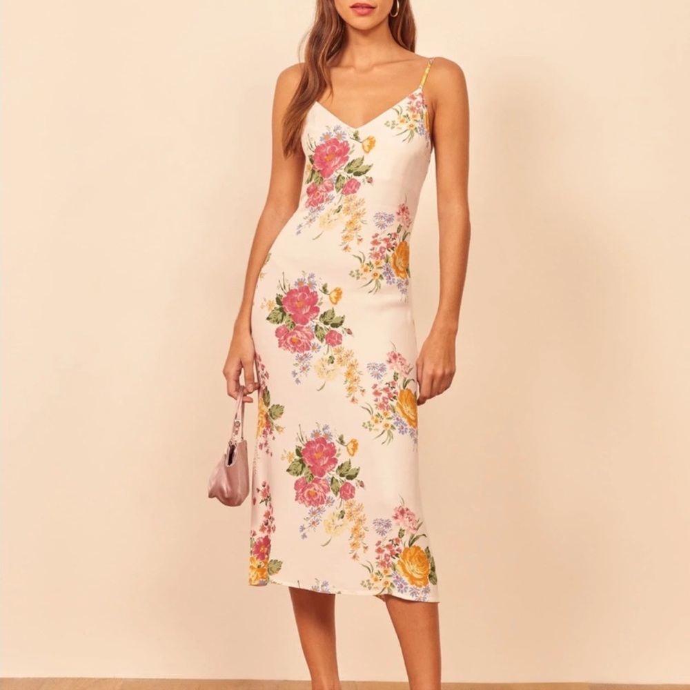 Reformation Boston Midi Dress Bouquet NWT